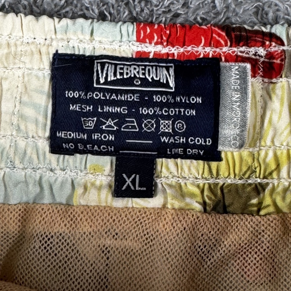 Vilebrequin Shorts Mens XL Multicolor Hawaiian Floral Toucan Bird Swim Trunks - Picture 2 of 12